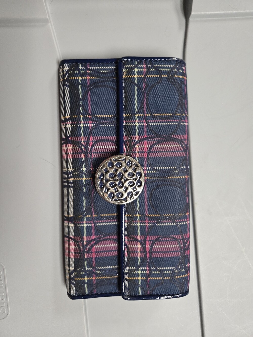 Coach Tartan Plaid Wallet